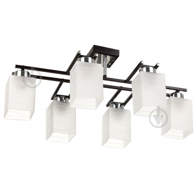 Accento Lighting Люстра потолочная  Antibes ALPL-PL13921-6 6x40 Вт E27 венге - зображення 1