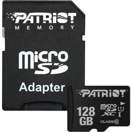   PATRIOT 128 GB microSDXC UHS-I + SD adapter PSF128GMCSDXC10