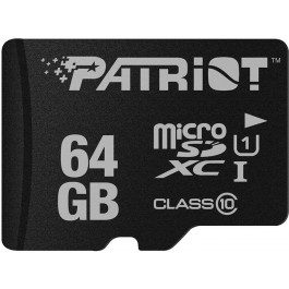   PATRIOT 64 GB microSDXC UHS-I LX PSF64GMDC10