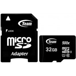   TEAM 32 GB microSDHC UHS-I + SD Adapter TUSDH32GCL10U03