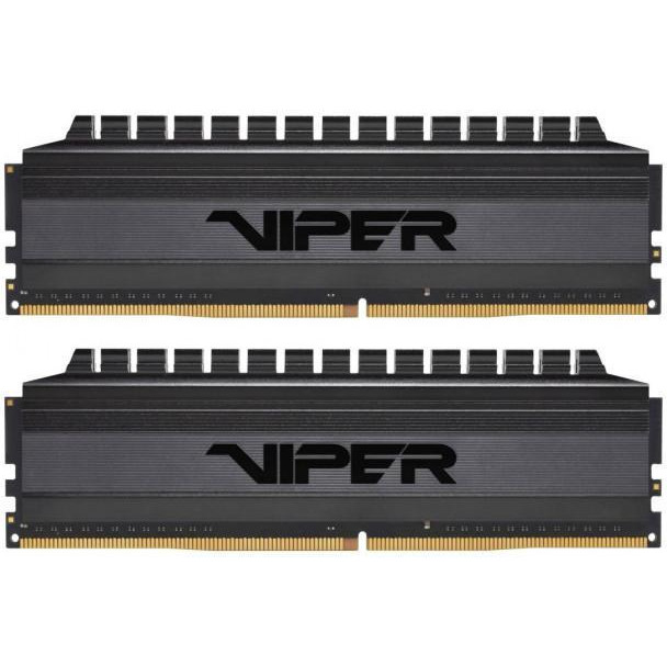 PATRIOT 16 GB (2x8GB) DDR4 3200 MHz Viper 4 Blackout (PVB416G320C6K) - зображення 1