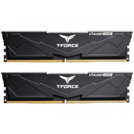   TEAM 32 GB (2x16GB) DDR5 6000 MHz T-Force Vulcan Black (FLBD532G6000HC38ADC01)