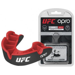   Opro UFC Silver Level Adult Mouthguard Black/Red (102514001)