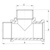 KOER Тройник 1/2'' ВНН  KF.T06FMM (KF0067) - зображення 2