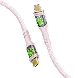   Promate TransLine-CC200 USB Type-C to USB Type-C 60W 2m Pink (transline-cc200.pink)