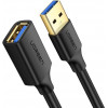 UGREEN US129 USB 3.0 AM/AF Extension Cable 1m Black (10368) - зображення 1