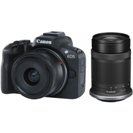   Canon EOS R50 kit RF-S 18-45mm IS STM + RF-S 55-210mm IS STM Black (5811C034)