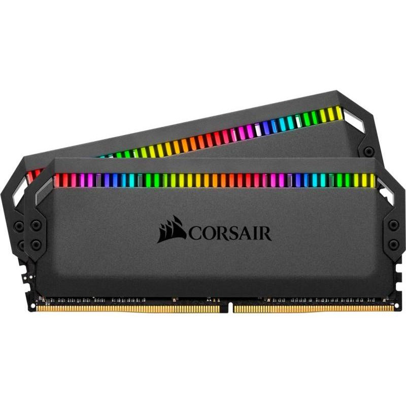 Corsair 16 GB (2x8GB) DDR4 3600 MHz Dominator Platinum RGB Black (CMT16GX4M2C3600C18) - зображення 1