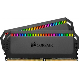   Corsair 16 GB (2x8GB) DDR4 3600 MHz Dominator Platinum RGB Black (CMT16GX4M2C3600C18)