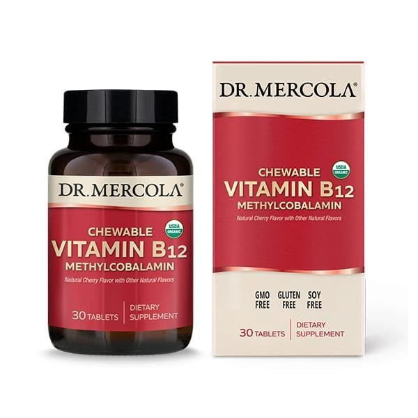 Dr. Mercola Vitamin B12 30 жевательных таблеток - зображення 1