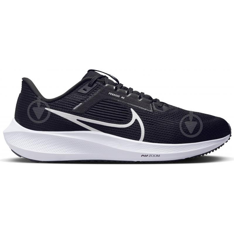 Nike Чоловічі кросівки для бігу  Air Zoom Pegasus 40 DV3853-001 44.5 (10.5US) 28.5 см Black/White-Iron Gr - зображення 1