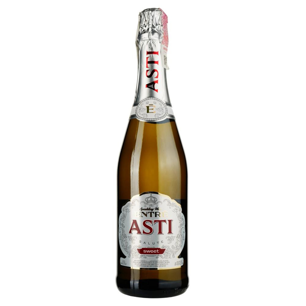 ENTRE Вино ігристе солодке біле  Salute Asti 0.75л (4820271510420) - зображення 1