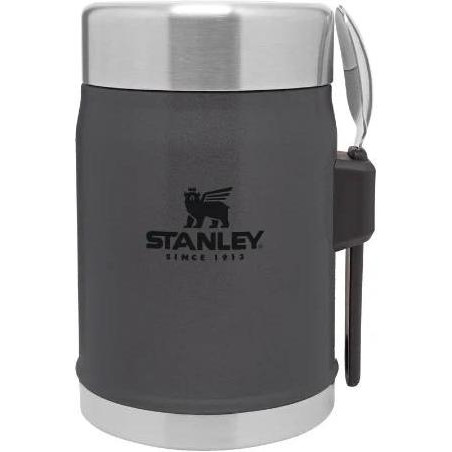 Stanley Classic Legendary Food Jar + Spork 0.4 л Charcoal (10-09382-082) - зображення 1