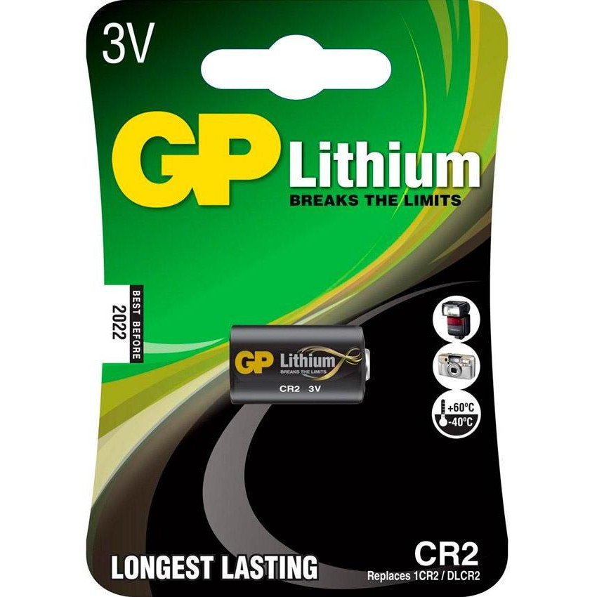 GP Batteries CR2 bat(3B) Lithium 1шт FOTO CR2-U1 - зображення 1