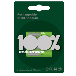   GP Batteries AAA 800mAh NiMh 4шт Peak Power (80AAAHC-UC4)