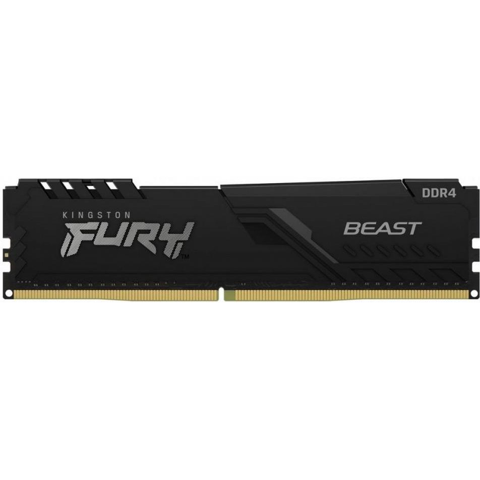 Kingston FURY 32 GB (2x16GB) DDR4 2666 MHz Beast Black (KF426C16BBK2/32) - зображення 1