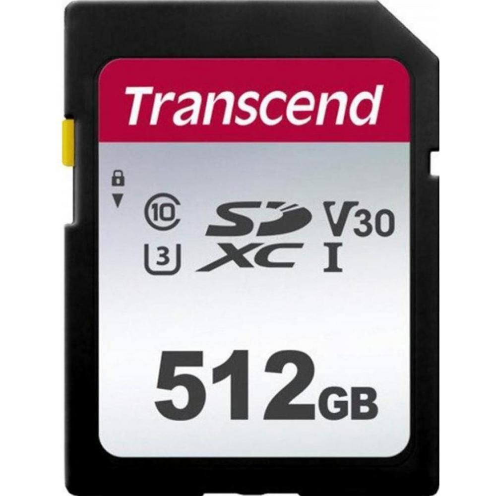 Transcend 512 GB SDXC UHS-I U3 300S TS512GSDC300S - зображення 1