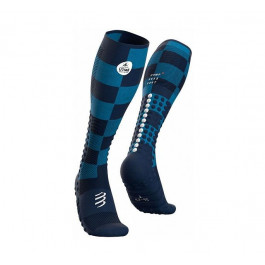   Compressport Компрессионные гольфы  Full Socks Race & Recovery - UTMB 2021, T1 - Blue (SU00028L 500 0T1)