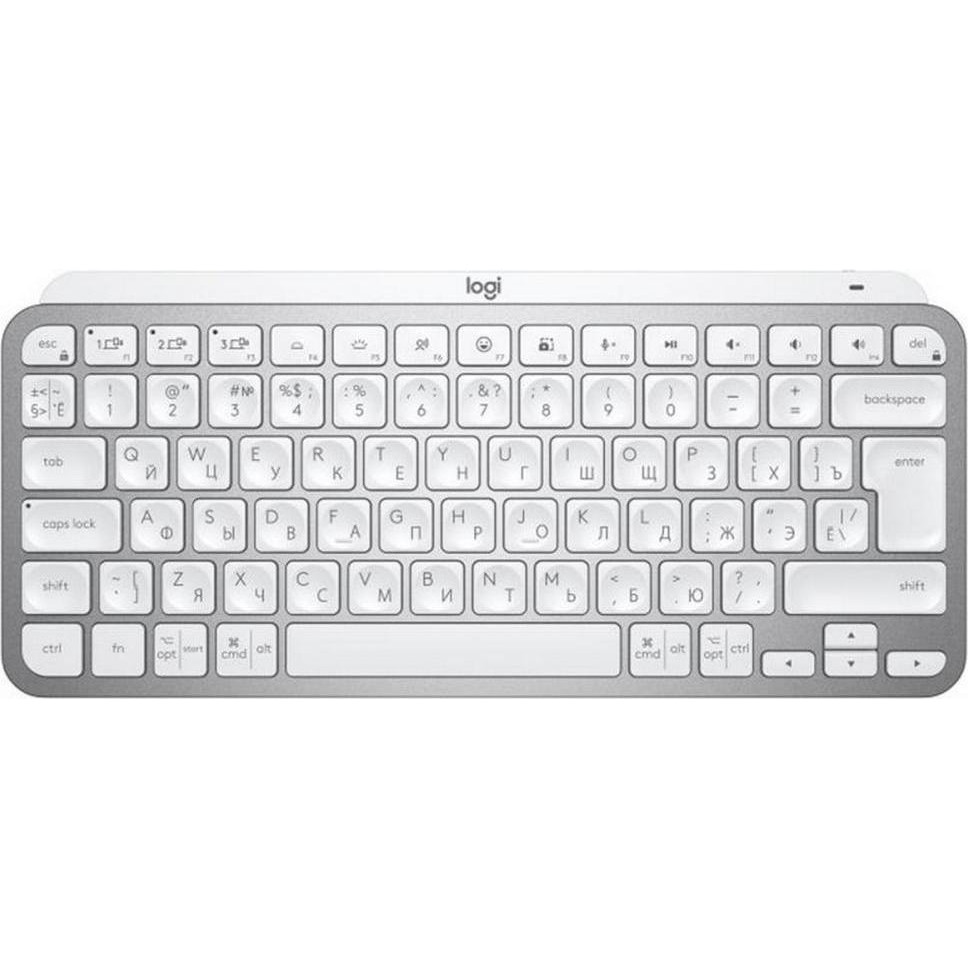 Logitech MX Keys Mini Illuminated UA Pale Grey (920-010609) - зображення 1