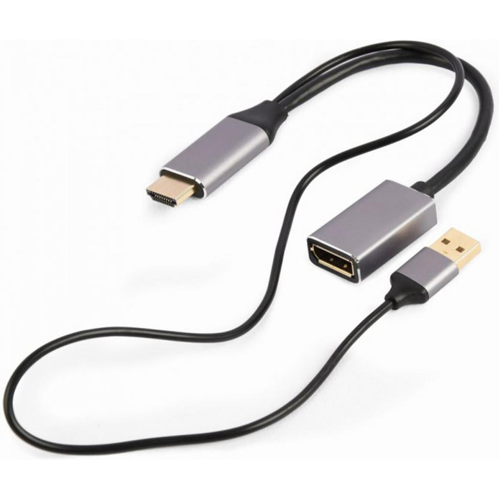 Cablexpert HDMI to DisplayPort Black (A-HDMIM-DPF-02) - зображення 1