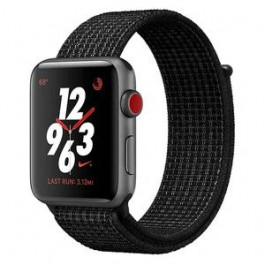   Apple Watch Nike+ Series 3 GPS + Cellular 38mm Space Gray Aluminum w. Black/Pure PlatinumSport L. (MQL82