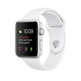   Apple Watch Series 2 42mm Silver Aluminum Case with White Sport Band (MNPJ2)