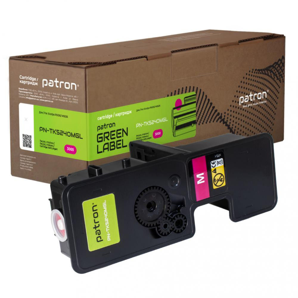 Patron Тонер-картридж  Kyocera Mita TK-5240M magenta Green Label (PN-TK5240MGL) - зображення 1