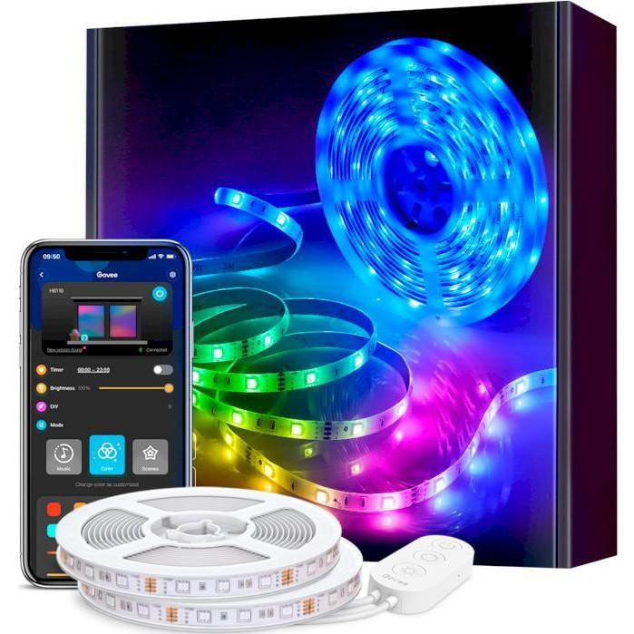 Govee RGB Smart LightStrip Wi-Fi + Bluetooth (H61103A1) - зображення 1