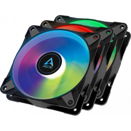   Arctic P12 PWM PST A-RGB 0dB 3-Fan Pack Black (ACFAN00232A)