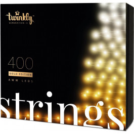   Twinkly Smart LED Strings AWW 400 BT+WiFi Gen II IP44 кабель черный (TWS400GOP-BEU)