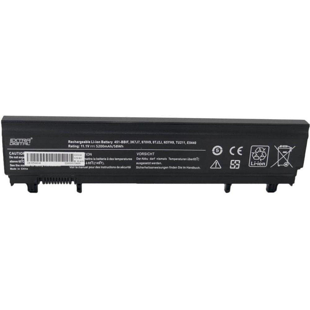 ExtraDigital Dell E5440, E5540 5200 mAh (BND4010) - зображення 1