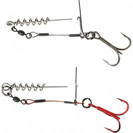   Savage Gear Оснастка Carbon49 Corkscrew Stinger 2x №3/0 / 31kg / 2pcs