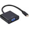 Cablexpert USB-C to VGA Black (A-CM-VGAF-01) - зображення 1