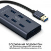 Promate USB hub EZHub-7 grey (ezhub-7.grey) - зображення 4