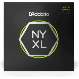   D'Addario NYXL45125 Nickel Wound Regular Light Electric Bass 5 Strings 45/125