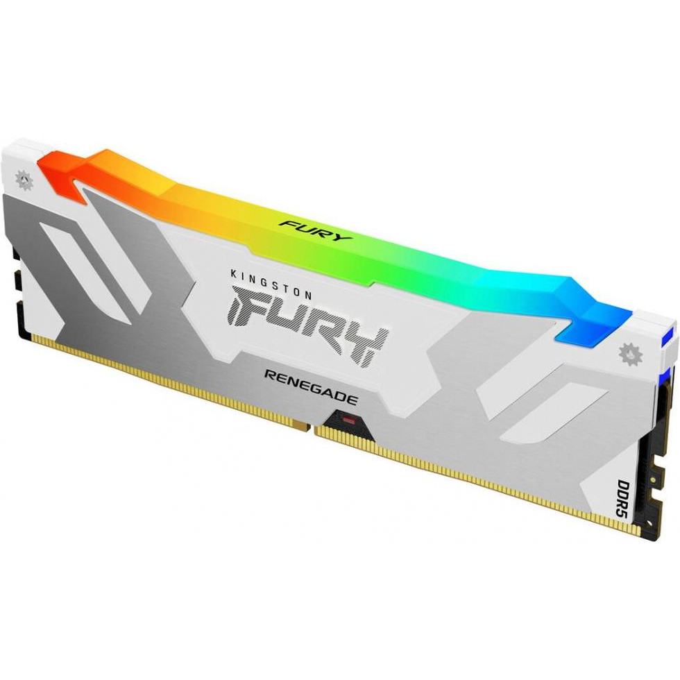 Kingston FURY 16 GB DDR5 7600 MHz Renegade RGB White (KF576C38RWA-16) - зображення 1