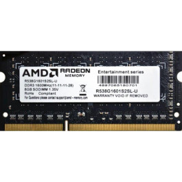   AMD 8 GB SO-DIMM DDR3L 1600 MHz (R538G1601S2SL-U)