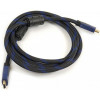 PowerPlant HDMI 2м Black/Blue (CA910243) - зображення 1