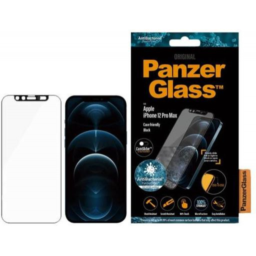 PanzerGlass AntiBacterial CamSlider для iPhone 12 Pro Max Black (2715) - зображення 1