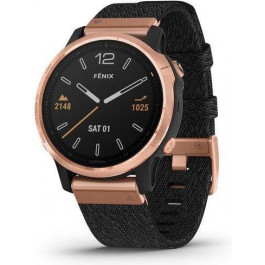   Garmin Fenix 6S Pro Sapphire Rose Gold with Heathered Black Nylon Band (010-02159-37)