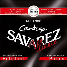   Savarez Струны для классической гитары  510ARH Alliance Cantiga Polished Classical Guitar Strings Normal Ten