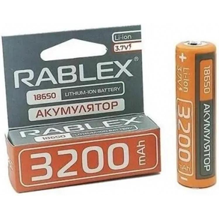 Rablex 18650 3200mAh 3.7V TipTop - зображення 1