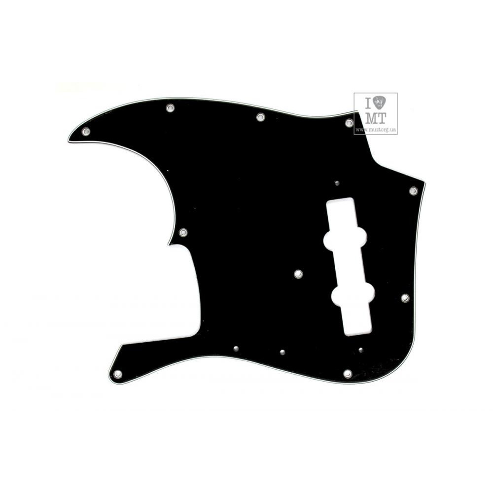 Fender PURE VINTAGE PICKGUARD JAZZ BASS 70S 10-HOLE BLACK - зображення 1