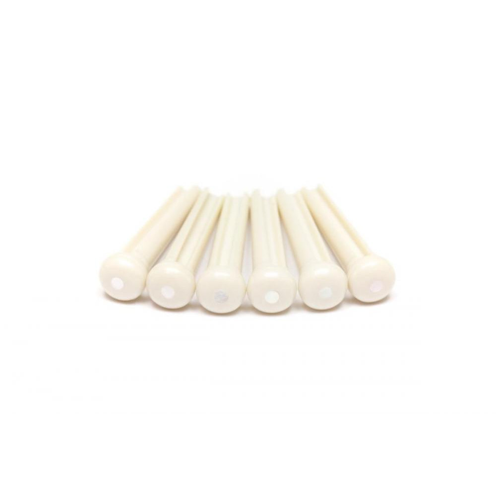 Graph Tech PP-1142-00 TUSQ Bridge Pins Martin Style 2mm White / Mother-Of-Pearl Dot (6 Pcs) - зображення 1