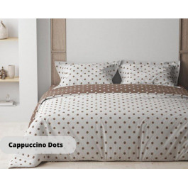   ТЕП Комплект постільної білизни  Happy Sleep Cappuccino Dots двоспальний коричневий з білим (2-03795_251