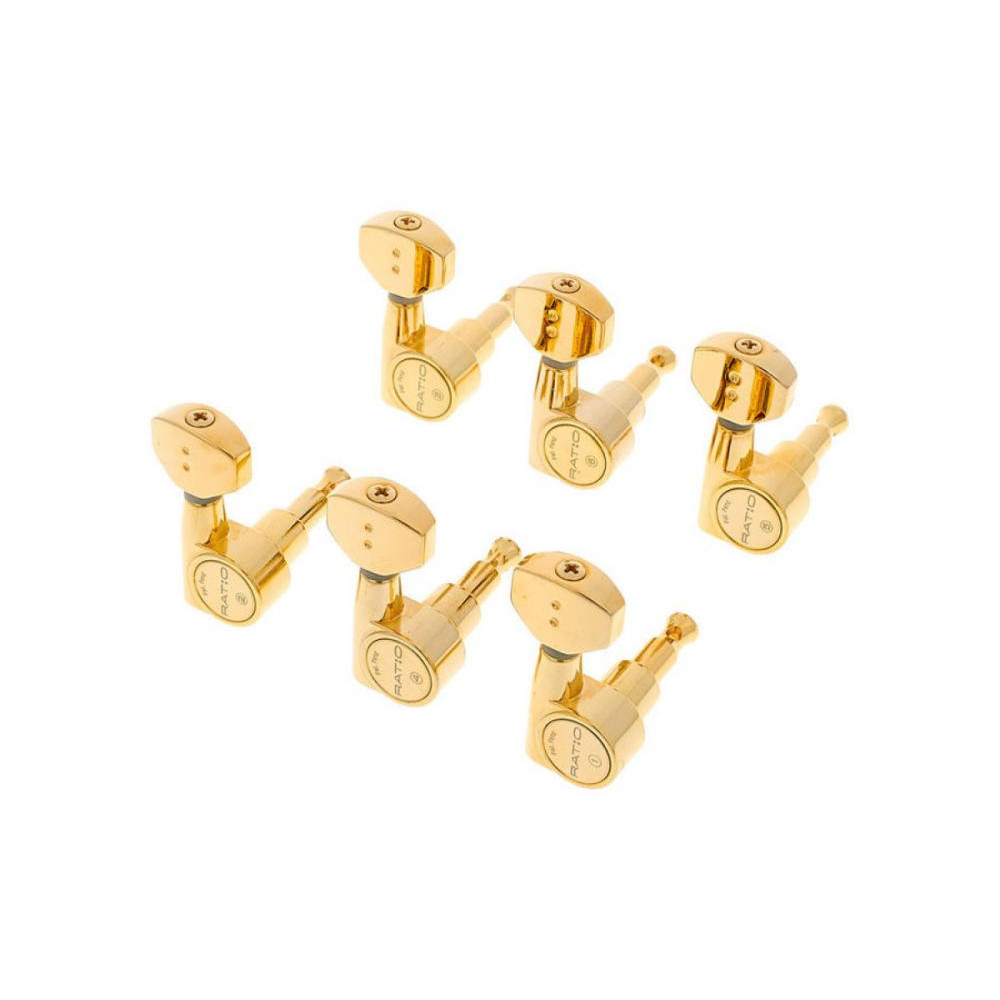 Graph Tech PRN-2721-G0 Ratio Electric 6 In-line Contemporary Mini 2 Pin - Gold - зображення 1