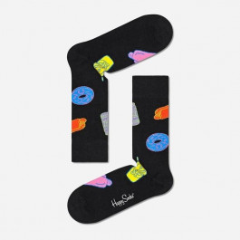   Happy socks Шкарпетки жіночі прикольні високі бавовняні  00-4002*10 36/40 Чорні (2200005065792)