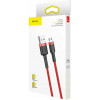 Baseus Cafule Cable USB For Micro 2.4A 2M Red+Black (CAMKLF-C91) - зображення 2