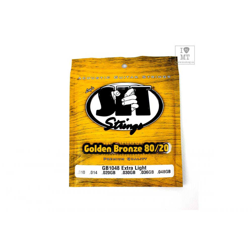 SIT strings SIT GB1048 Extra Light 80/20 Bronze Acoustic Guitar Strings 10/48 - зображення 1