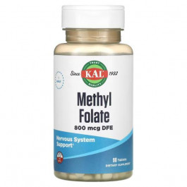   KAL Метилфолат, Methyl Folate, , 800 мкг, 90 таблеток